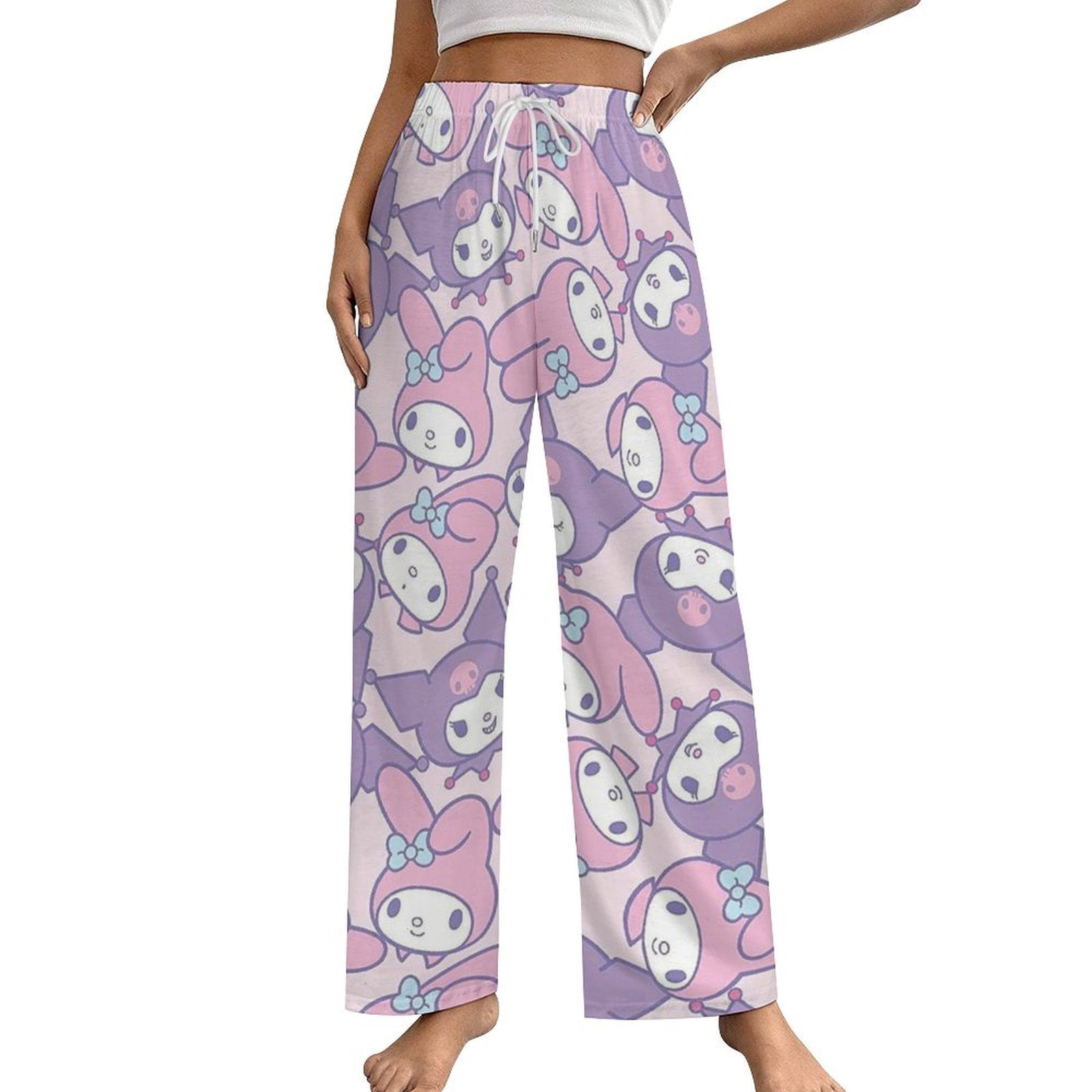 Kuromi And My Melody Womens Comfy Pajama PJ Pants Lounge Pants ...