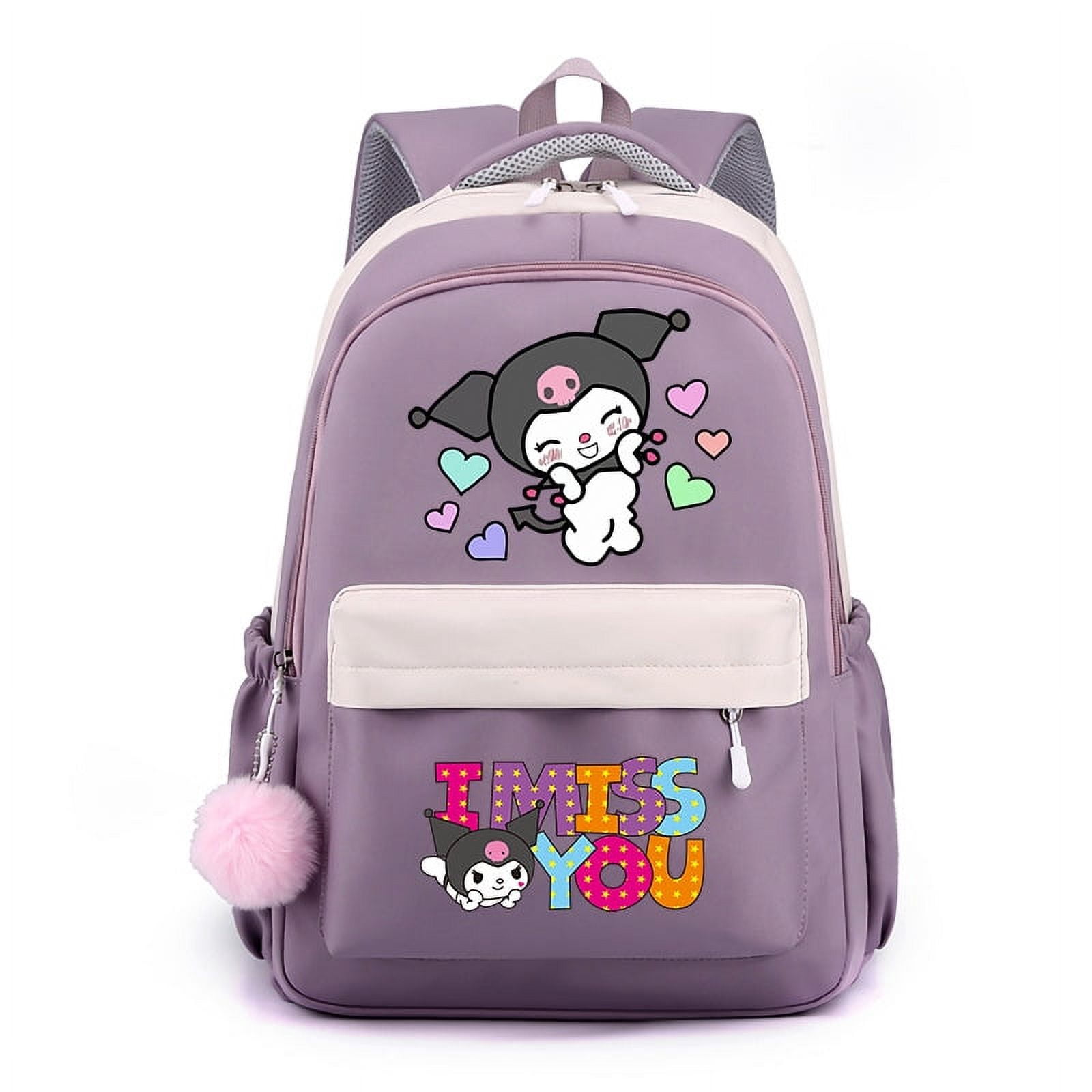 Kuromi Anime Backpack Travel Bag Cartoon Backpack Casual Daypack for ...