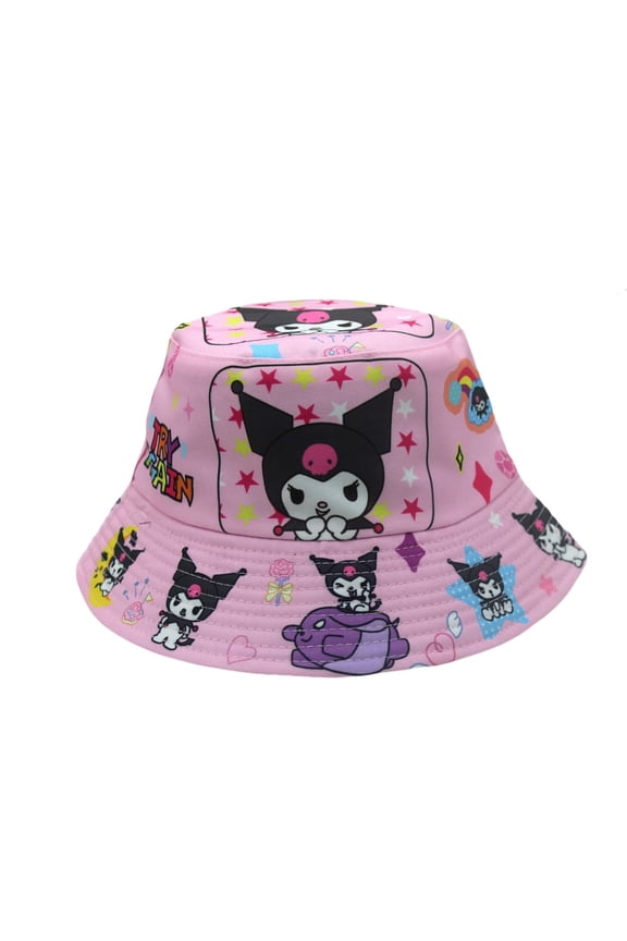 Kuromi Anime Cartoon Bucket Hat - UV Protection Unisex Summer Hat, Outdoor Festival Must