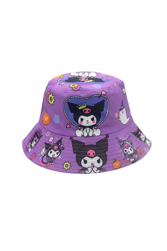 Kuromi Anime Cartoon Bucket Hat - UV Protection Unisex Summer Hat, Outdoor Festival Must