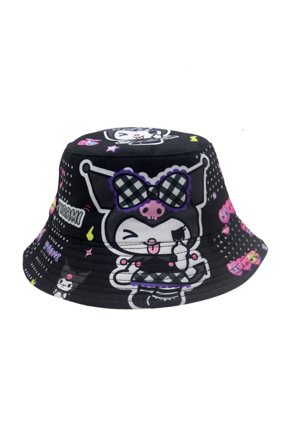 Kuromi Anime Cartoon Bucket Hat - UV Protection Unisex Summer Hat, Outdoor Festival Must