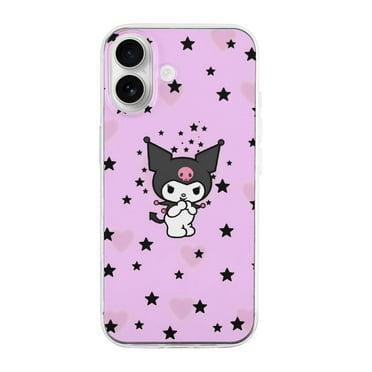 Kuromi Anime Cartoon Phone Case for iPhone 16 Phone Case Funny TPU Case Shockproof Protective Bottom Plate for iPhone 16 iPhone 16