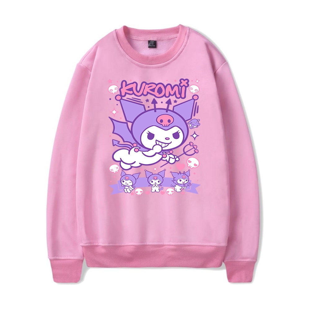 Kuromi Anime Onegai My Melody Crewneck Sweatshirt Man/Woman Hip Hop ...