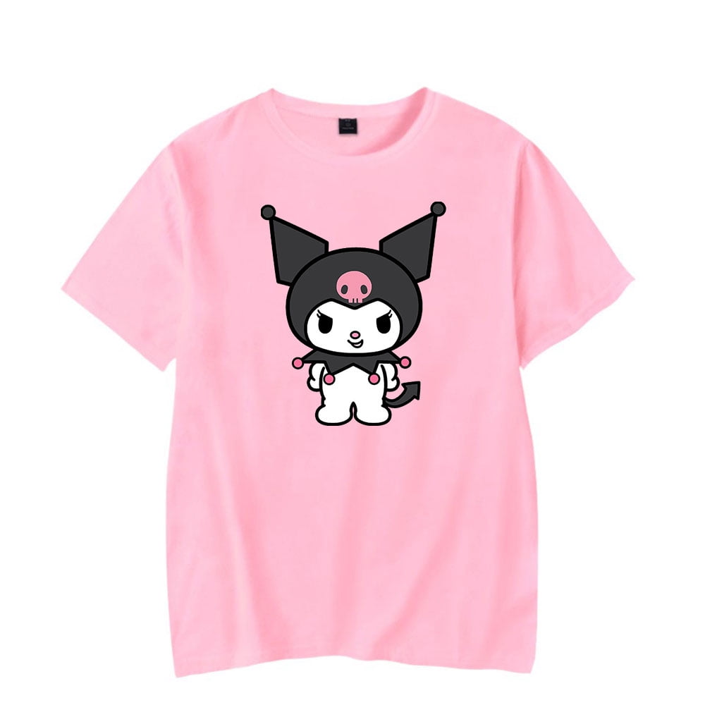 Kuromi Anime Onegai My Melody T-shirt Merch Men Short Sleeve Women