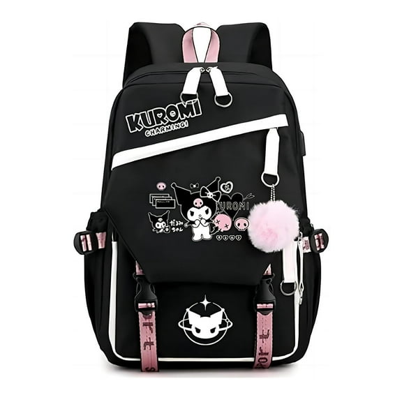 Kuromi Backpack Anime Backpack for Teen Elementary Primary Middle High College School  Sports Work Travel