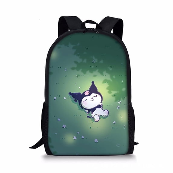 Kuromi Backpack Printed Travel Backpack For Daily Work Sports Backpack Travel Bag 17 inch