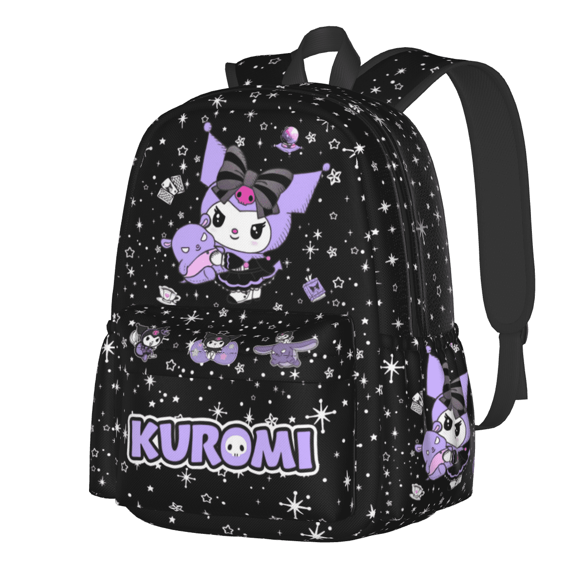Kuromi Backpack Sanrio Bookbag Large Capacity Lightweight for Daily Use-5