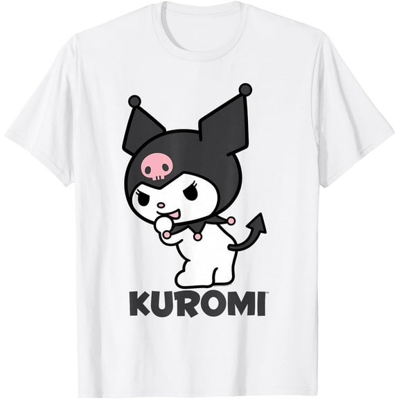 Kuromi Backside Logo DTG Print Unisex T-Shirt
