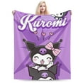 thumbnail image 1 of Kuromi Blanket, Anime Throw Blanket For Couch Sofa Bed, Soft Cozy Lightweight Warm Flannel Blanket, Home Decor, Anime Gifts For Boys Girls Kids Teens, 60"X50", 1 of 9