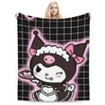 thumbnail image 1 of Kuromi Blanket, Anime Throw Blanket For Couch Sofa Bed, Soft Cozy Lightweight Warm Flannel Blanket, Home Decor, Anime Gifts For Boys Girls Kids Teens, 80"X60", 1 of 9