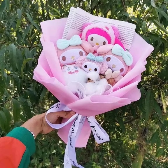 Kuromi Bouquet Cinnamoroll  Plush Doll Toy  Valentine's Day Birthday Christmas Gift