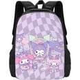 thumbnail image 1 of Kuromi Cartoon 3d Printed Backpack Character Kawaii Backpacks Lightweight Large Capacity Casual Travel Backpack Laptop Bag Gifts, 1 of 9