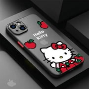 Kuromi Cartoon Kitty Phone cases For Apple iPhone 15 8 X 11 Pro SE 14 7 Plus 6 XS Max 13 12mini 15ProMax Soft Cover Case Gift