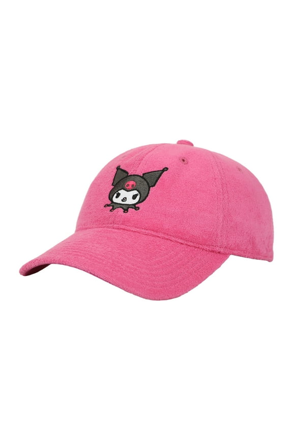 Kuromi Character Art Women's Pink Baseball Cap-OSFA