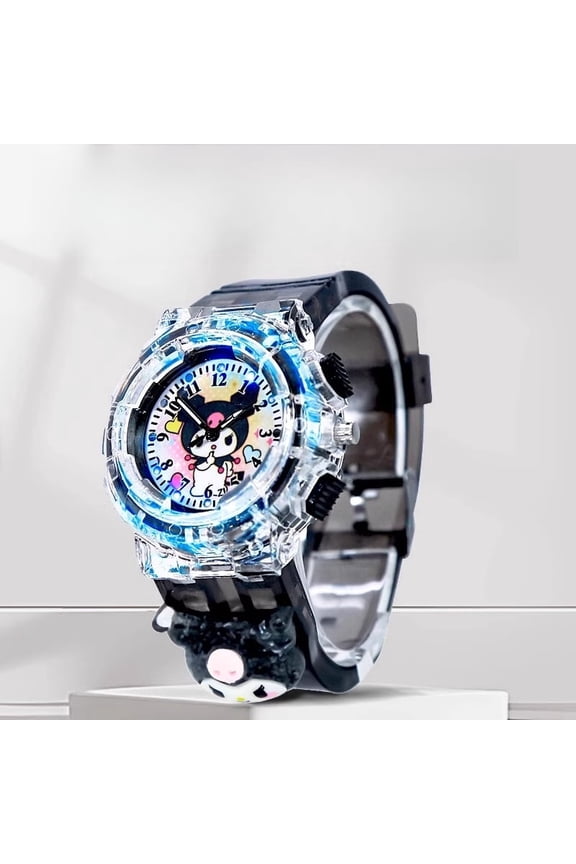 Kuromi Cinnamoroll Cartoon Watch Luminous Electronic Lighting Watch
