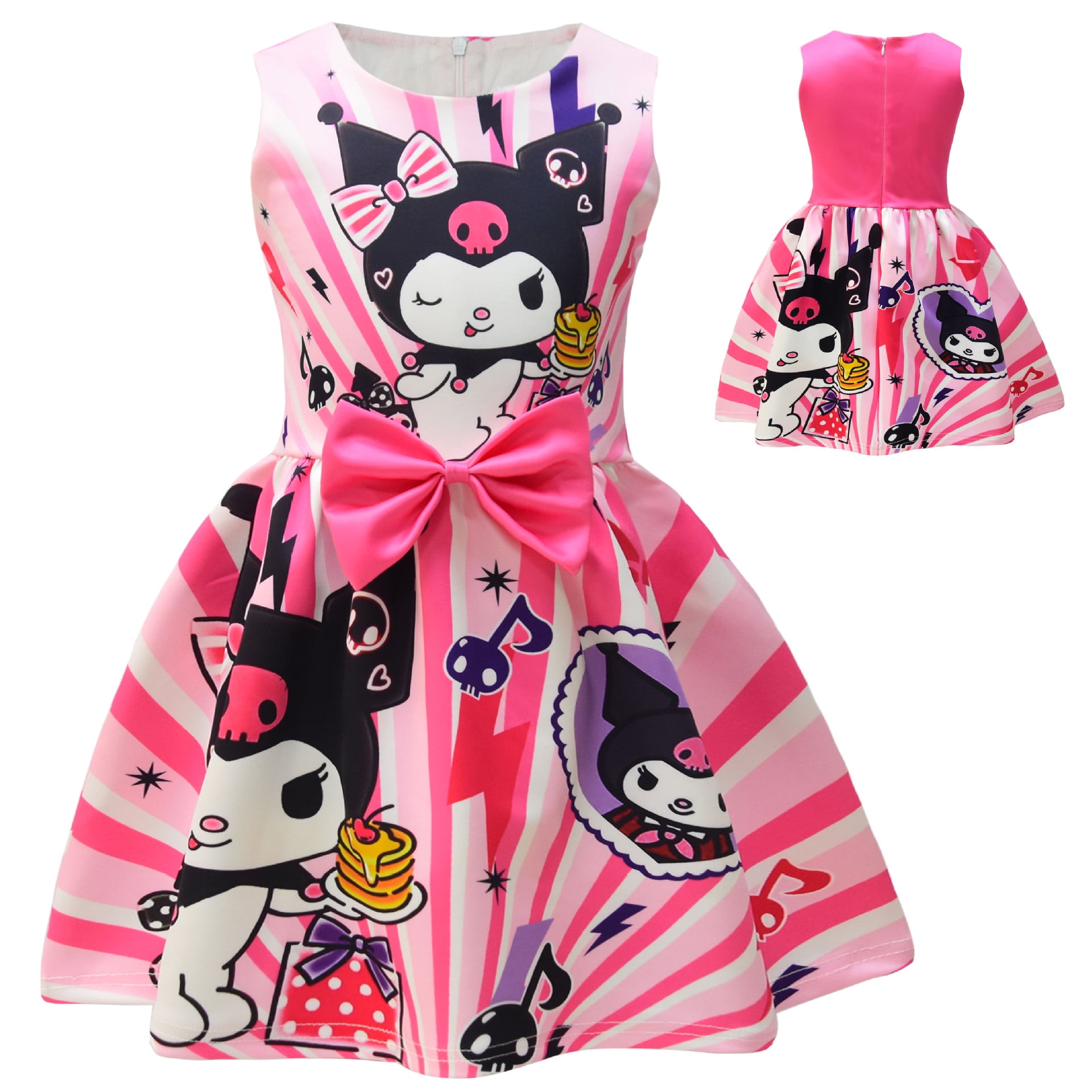 Kuromi Cinnamoroll Children Princess Dress Hello Kitty Girl Digital