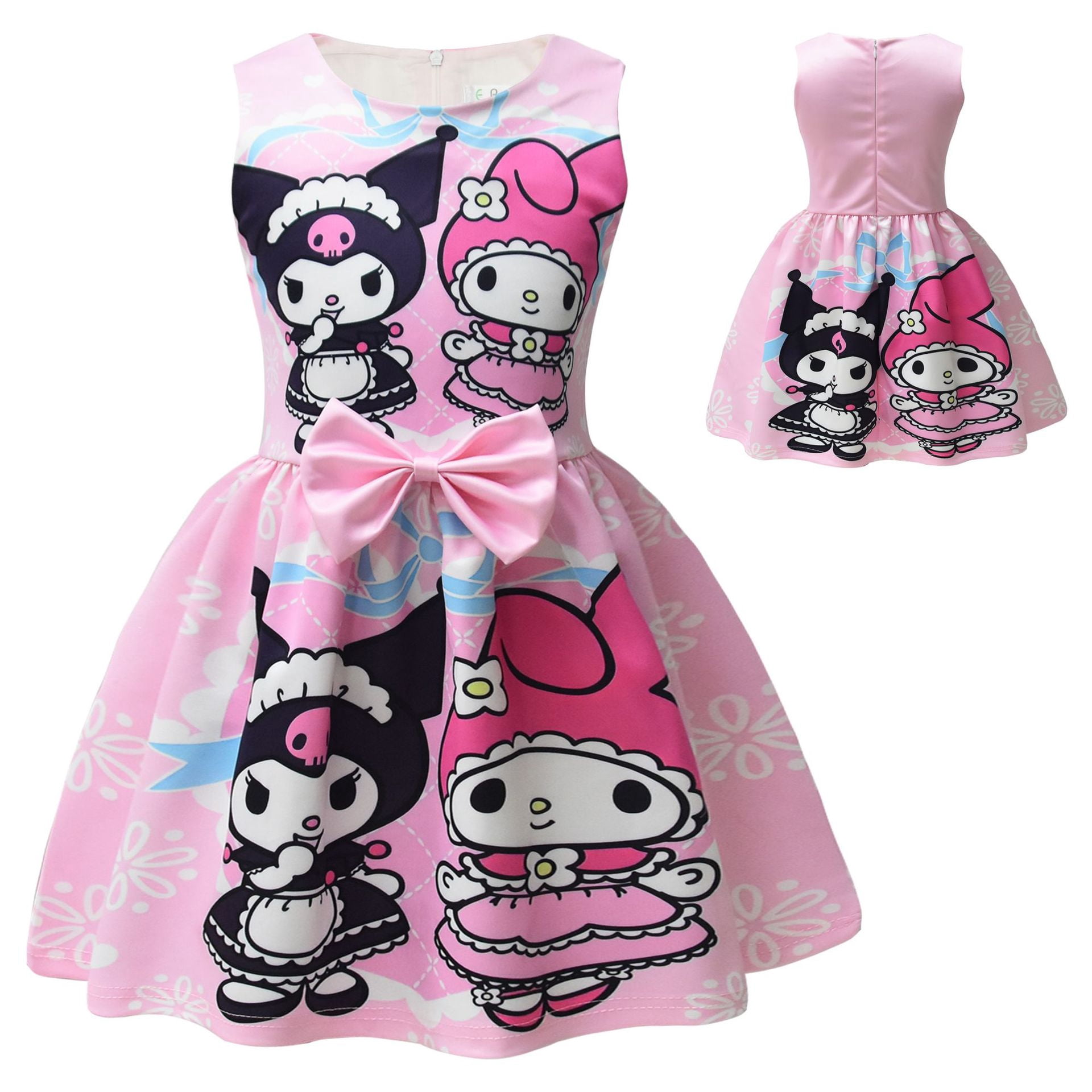 Kuromi Cinnamoroll Children Princess Dress Hello Kitty Girl Digital