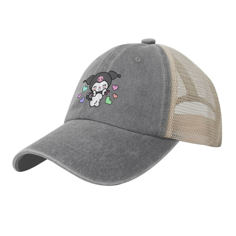 Kuromi Cowboy Mesh Baseball Cap Vintage Classic Trucker Hat For