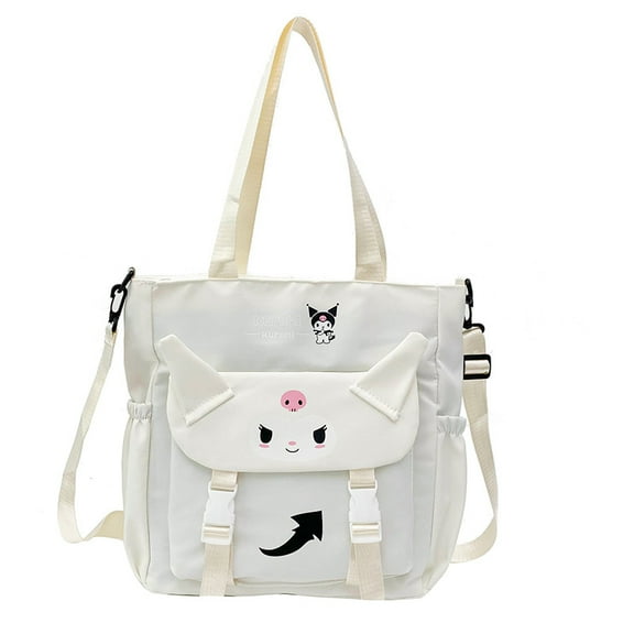 Kuromi Crossbody Cute Bag for Teens Kawaii Messenger Purse Nylon Shoulder Tote Bags