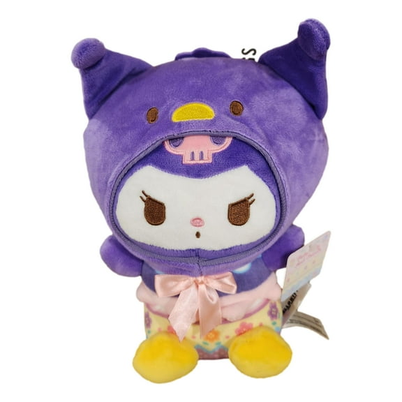 Kuromi Easter 9.5 Inch Tall Plush in Easter Egg Design Stuffed Toy