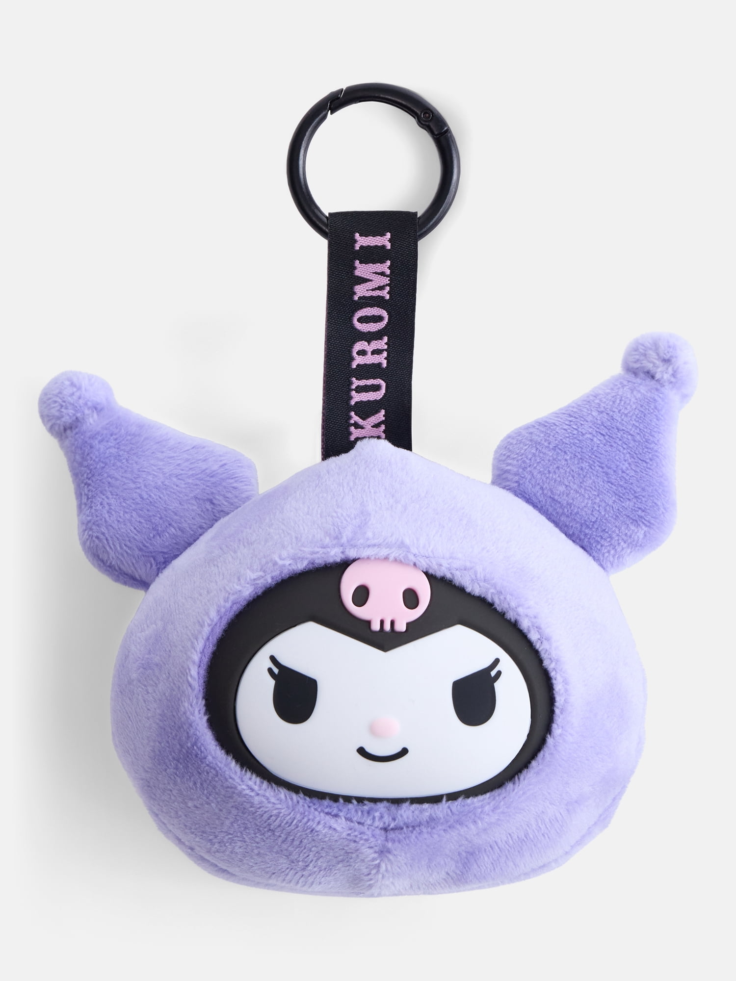 Hello Kitty and Friends Girls' Kuromi Plush Bag Charm, Purple