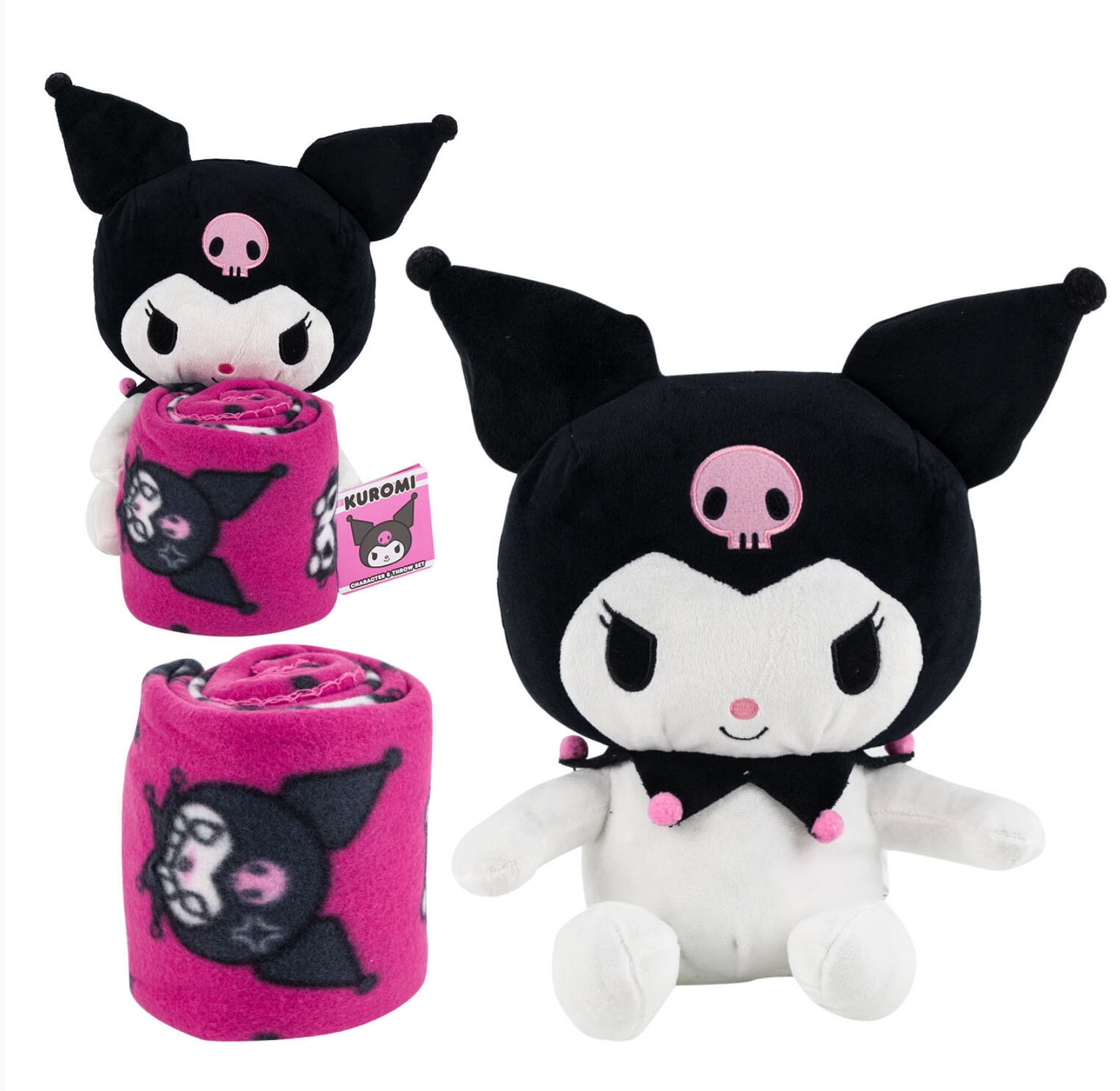 Kuromi Hugger  40"x50" Fleece Throw Blanket  Body Pillow