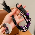 thumbnail image 1 of Kuromi Kid's Wig Braid Hair Tie Girl High Ponytail Hair Rope Little Girl Sweet Cool Hair Band Hair Accessory, 1 of 7