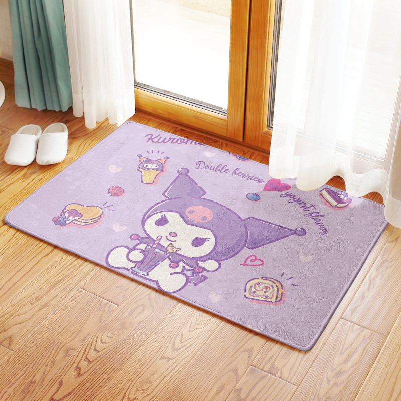 Kuromi Kuromi Baku Double Floor Mat Bathroom Short Nonslip Mat