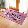 Kuromi Kuromi Baku Double Floor Mat Bathroom Short Nonslip Mat