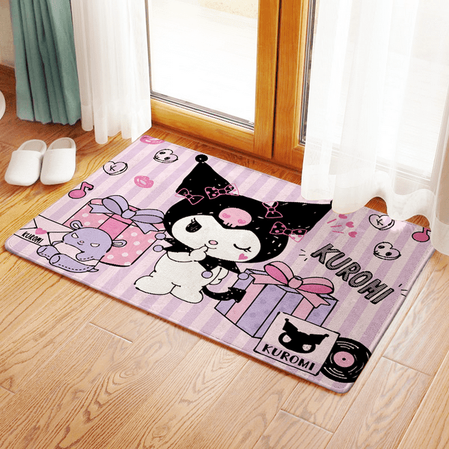 Kuromi Kuromi Baku Double Floor Mat Bathroom Short Nonslip Mat