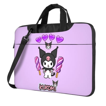 Kuromi Laptop Bag Laptop Case Computer Notebook Briefcase Messenger Bag With Adjustable Shoulder Strap 13 Inch