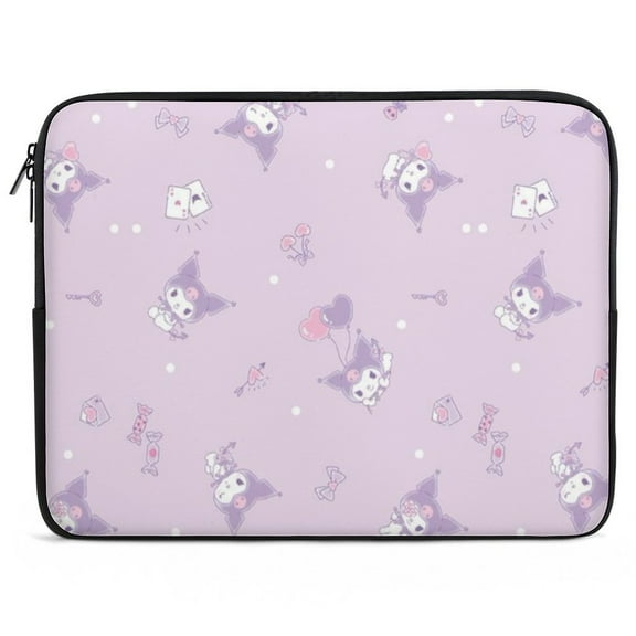 Kuromi Laptop Sleeve Lightweight Computer Cover Bag 10inch Durable Computer Carrying Case for Laptop Notebook