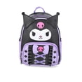 thumbnail image 1 of Kuromi Leather Ruffle Women's 10.5" Mini Backpack Purple, 1 of 4
