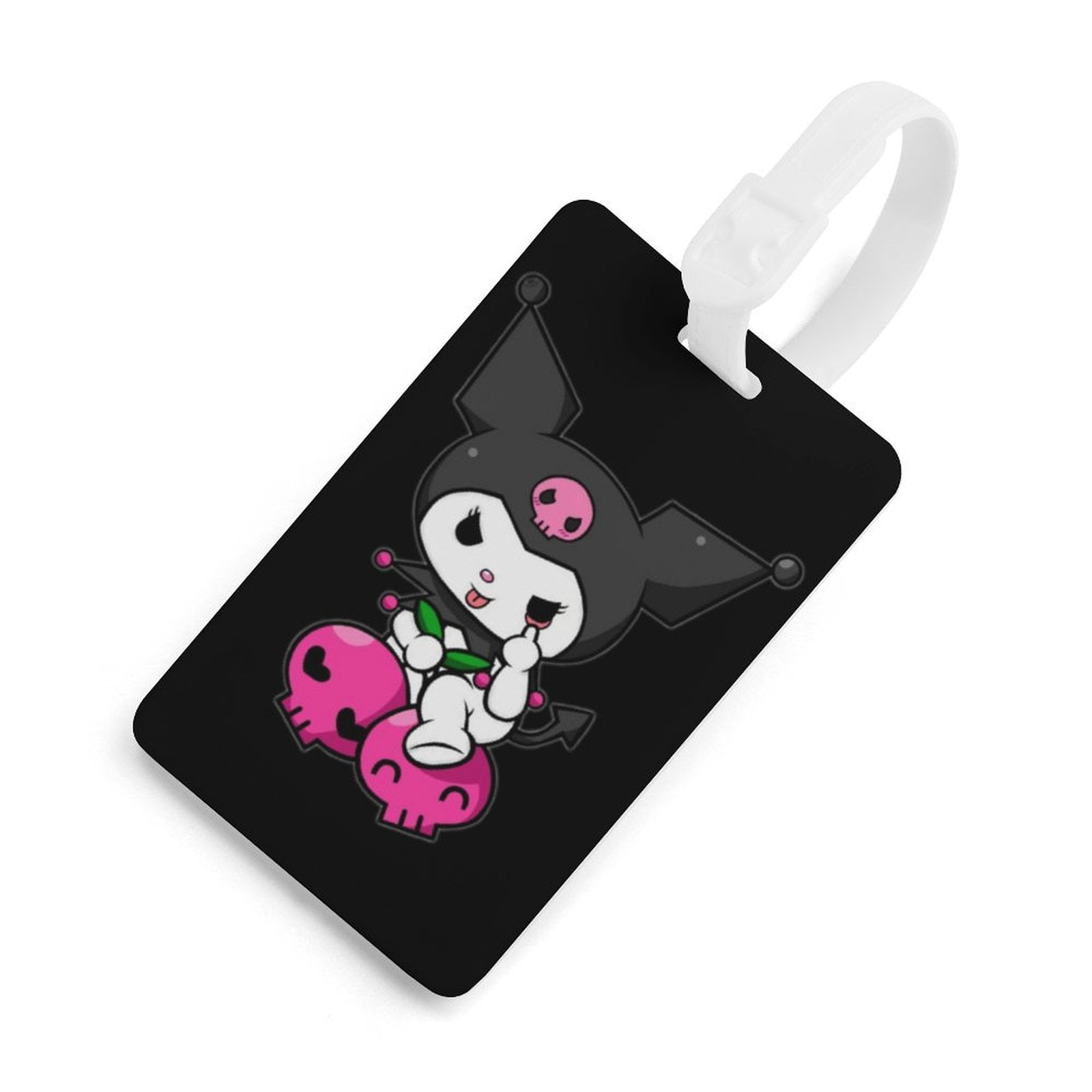 Kuromi Luggage Tags for Suitcases, Colorful Unique Travel Baggage Bag Tags with Name ID Card