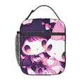 thumbnail image 1 of Kuromi Lunch Bag Anime Lunch Tote Bag Reusable Insulated Lunch Box Portable Lunch Bento Box For College Work Office Picnic 10x8x4 Inch, 1 of 9