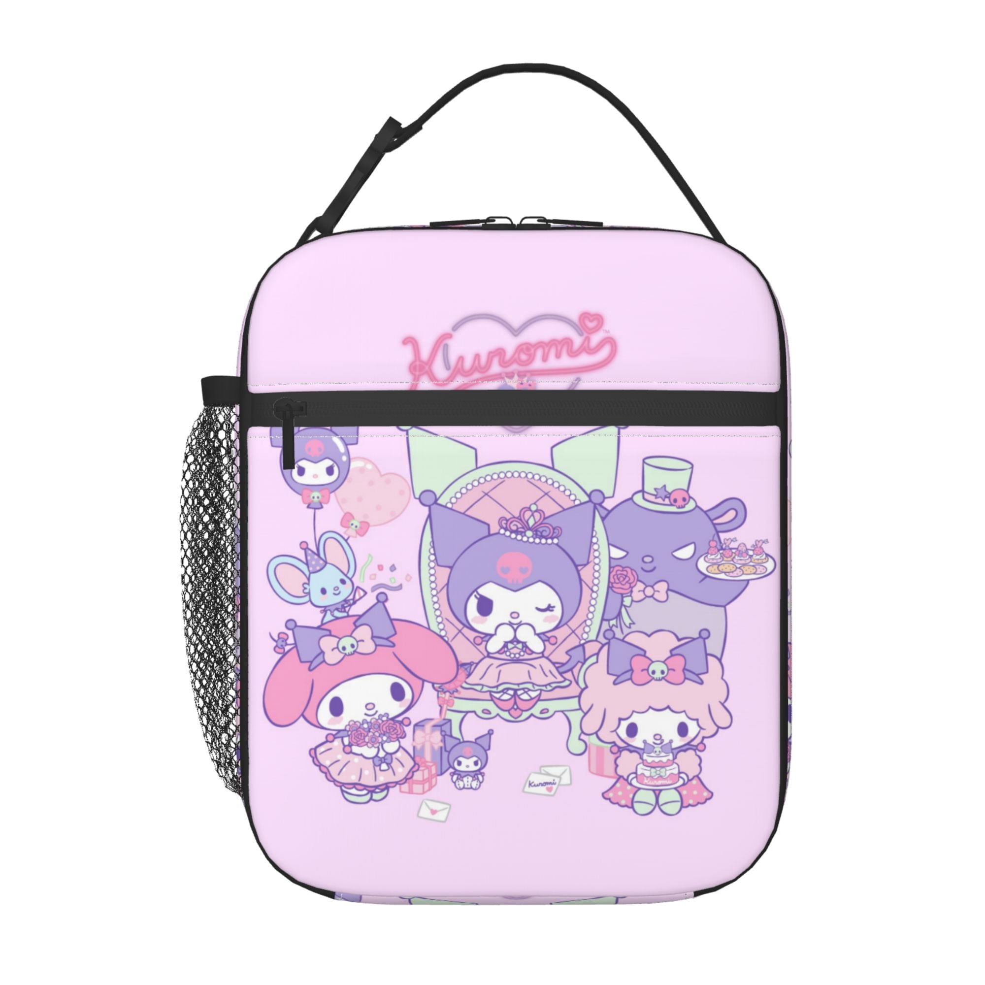 Skater Kuromi Insulated Square Lunch Bag As Shown in Figure One Size
