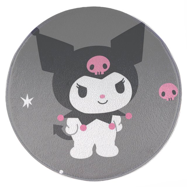 Kuromi Mat Office Chair Mat, Home Round Floor Mat, 39inch Diameter Low