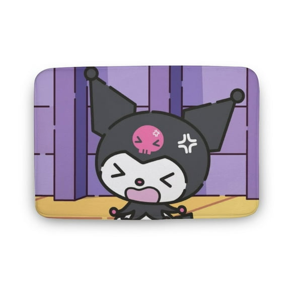 Kuromi And My Melody Bathroom Rugs, Extra Soft And Absorbent Bath Mat, Non-Slip, Machine Washable, Quick Dry Shaggy Bath Carpet for Bathroom Floor, Tub, Shower
