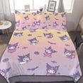 thumbnail image 1 of Kuromi And My Melody Duvet Cover Set 3-Piece Bedding Set Soft Warm And Comfortable Soft Bed Set with 1 Duvet Cover And 2 Pillowcases for Bedroom All Season 79"x90", 1 of 7