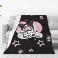 thumbnail image 1 of Kuromi And My Melody Fleece Blanket Super Soft Cozy Throw Blanket 80"X60", Lightweight Fuzzy Comfy Flannel Blanket Warm Plush Throw Blankets For Couch, Sofa, Bed, 1 of 7