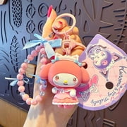 Kuromi Melody Keychain Charm Adorable Couple Bag Charms Cartoon Cute Gift For Friends And Family