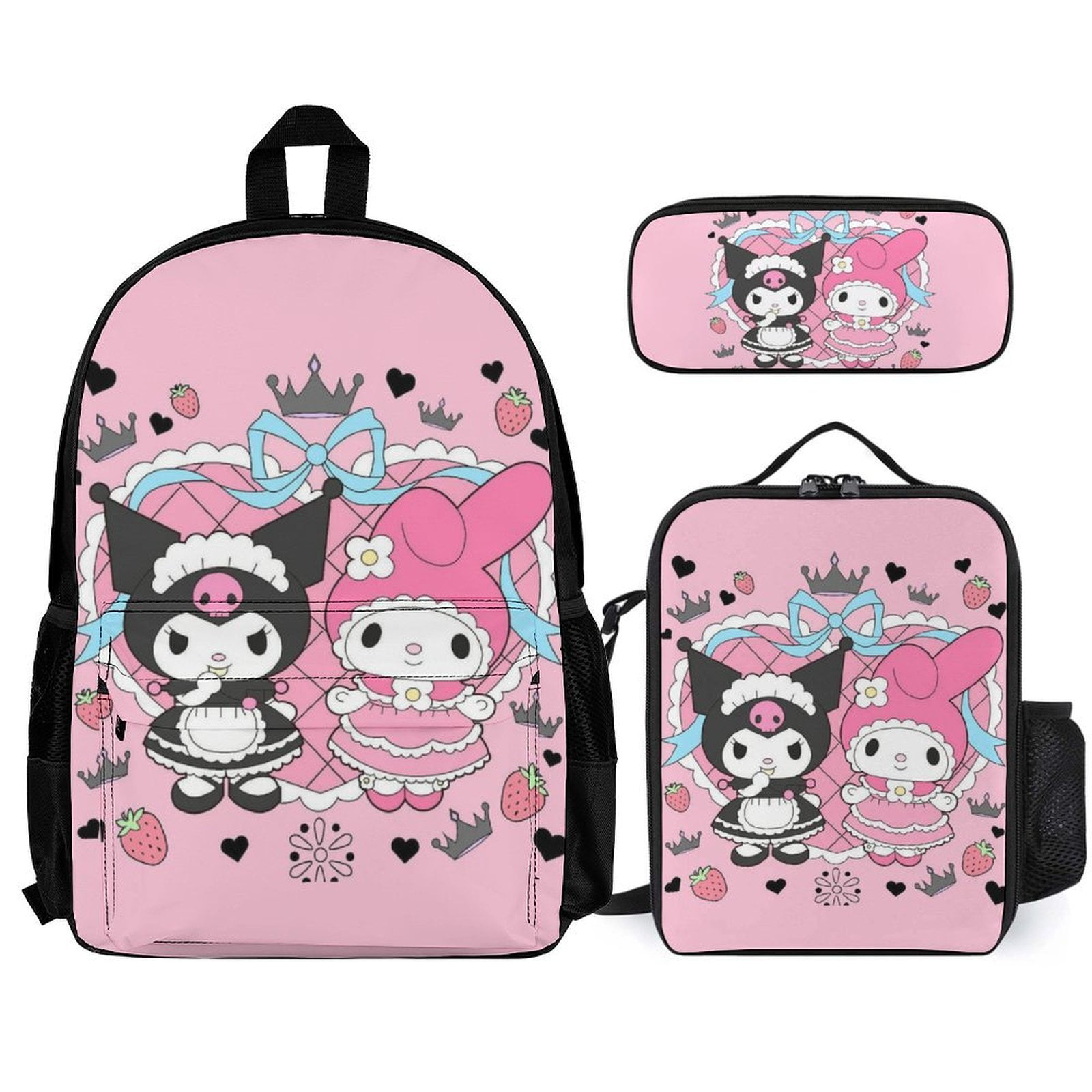 Kuromi-My-Melody-Backpack-3Pcs