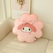 Kuromi My Melody Flower Back Cushion Lumbar Support Cushion Cinnamoroll Throw Pillow Sofa Bed Gifts