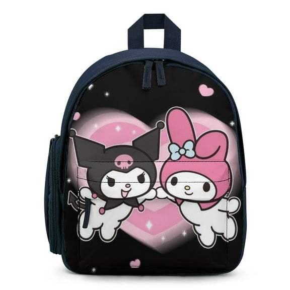 Kuromi & My Melody Mini Backpack Lightweight Rucksack Print Casual Daypack Shoulder Bag