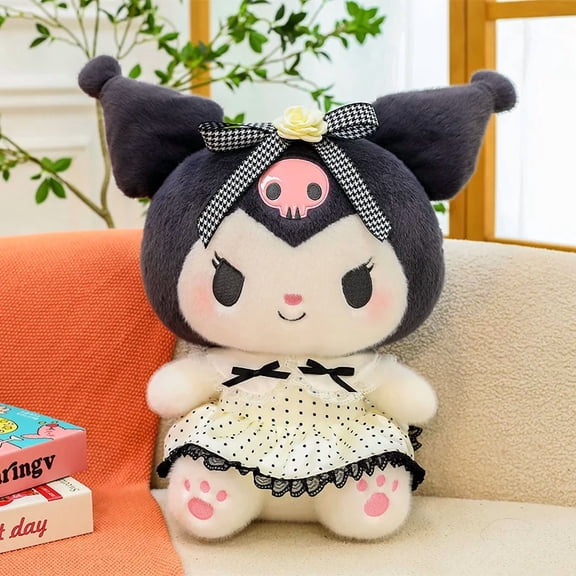 Kuromi & My Melody Plush Doll 35cm, Jumbo Stuffed Animal Toy, Kawaii Birthday Christmas Gift