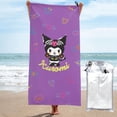 thumbnail image 1 of Kuromi and My Melody Quick Dry Sand Free Microfiber Beach Towel for Adults, 27.5"x55" Oversized Super Absorbent Lightweight Camping Towel for Traveling Swimming Sports, 1 of 7