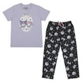 thumbnail image 1 of Kuromi & My Melody Women's Lavender Sleepwear Set-Large, 1 of 5