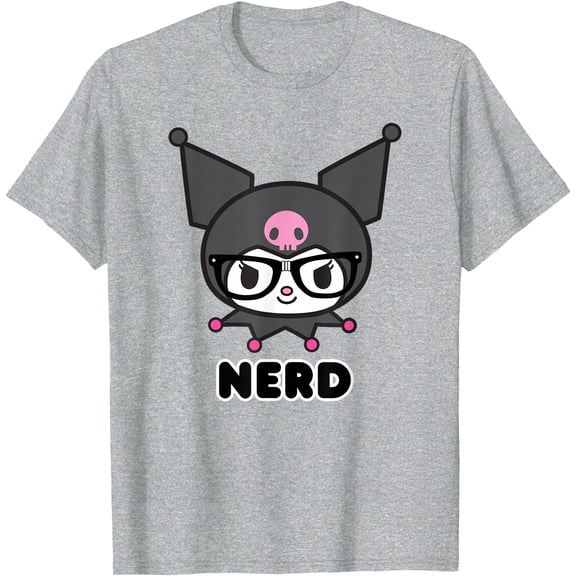 Kuromi Nerd Glasses DTG Print Unisex T-Shirt