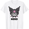 thumbnail image 1 of Kuromi Nerd Glasses DTG Print Unisex T-Shirt, 1 of 5