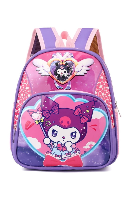 Kuromi Nursery School Backpack Rucksack with Adjustable Straps School Bag For Anime Movie Merchandise Gift